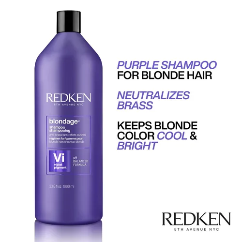 Miniatura 5 de Redken Blondage Purple Shampoo and Conditioner Set For Blonde & Highlighted Hair - Neutralizes Brass & Moisturizes Hair With Pure Violet Pigments