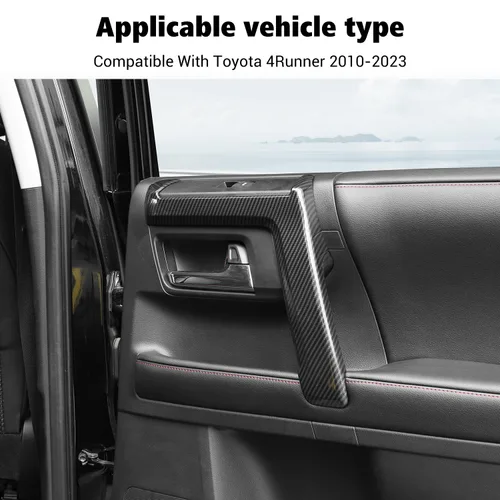 Miniatura 3 de Voodonala Panel de interruptores de ventana para Toyota 4Runner 2010-2024, cubierta de panel de manija lateral compatible con Toyota 4Runner SUV