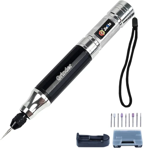 Bolígrafo de grabado, kit de herramientas de grabado eléctrico portátil, máquina grabadora recargable para metal, vidrio, madera, cuero, joyería,