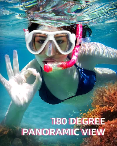 Miniatura 3 de Máscara de snorkel para natación Keary, máscara de buceo para adultos hombres mujeres jóvenes, gafas de natación antiniebla con vista clara de 180°