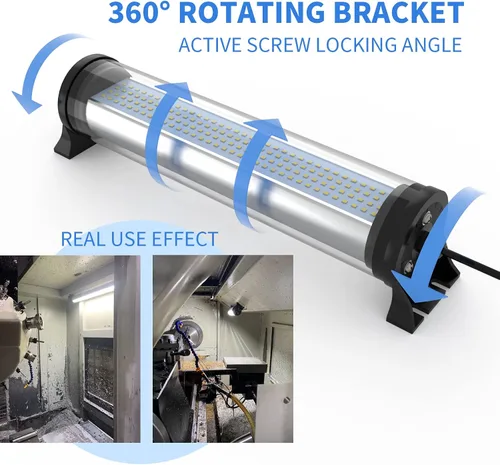 Miniatura 4 de 20W IP66 luces a prueba de explosiones llevó la luz del tubo de trabajo de la luz de la máquina Iluminación industrial para la máquina CNC 110V a