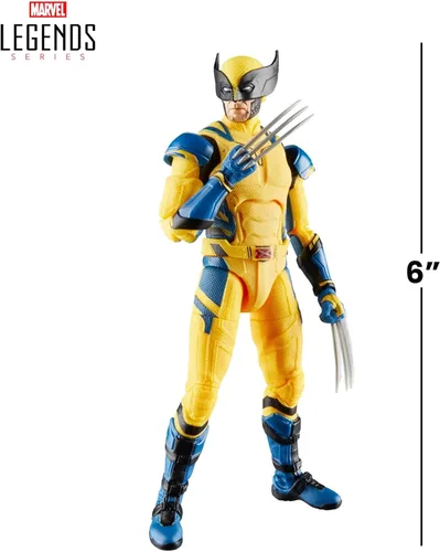 Miniatura 2 de Serie de leyendas de Marvel: Figura de acción coleccionable de 6 pulgadas de Wolverine, Deadpool y Wolverine para adultos mayores de 14 años