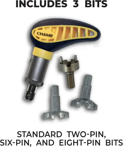Miniatura 2 de Champ Llave Maxpro de picos de golf, negro y amarillo
