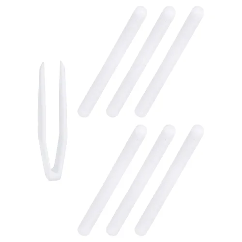Miniatura 19 de PATIKIL Barra agitadora magnética, 0.394 x 0.236 pulgadas, 6 piezas de PTFE magnético, barra mezcladora magnética para vaso de precipitados de fondo