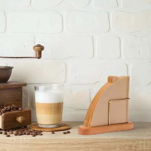 Miniatura 7 de Soporte para Filtro de Café de Cono, Soporte para Almacenamiento de Filtro de Café, Envase para Filtros de Café de Papel V60 Tamaño #01 y #02