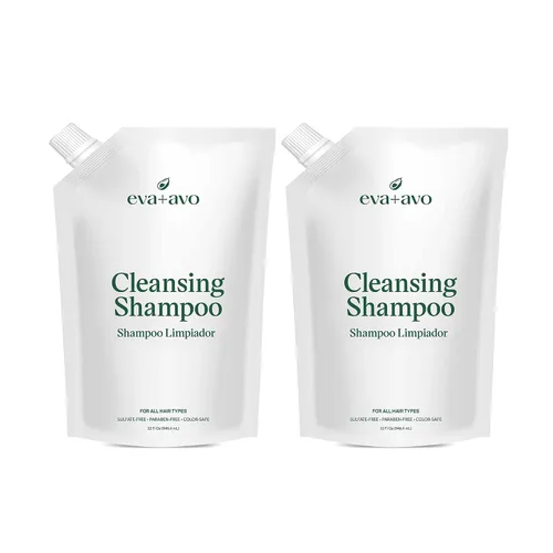 Miniatura 14 de EVA + AVO Kit de viaje de champú y acondicionador de aguacate, 2 onzas líquidas, limpieza suave sin sulfatos para cuero cabelludo seco, cabello