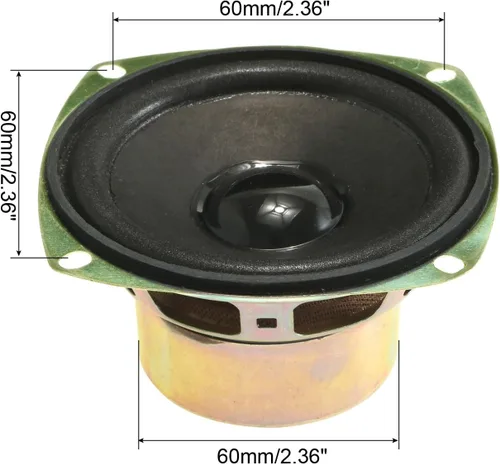 Miniatura 3 de uxcell 10W 4 Ohm 3 Pulgadas 3.071x3.071x1.535 in Altavoz Anti-Magnético Altavoz 4pcs