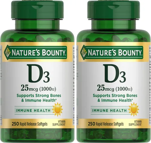Miniatura 7 de Nature's Bounty Vitamina D3 1000 100 mg Geles blandos, 120