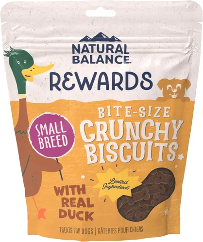 Miniatura 14 de Natural Balance Premios de Ingredientes Limitados Crujientes Galletas, Bocadillos para Perros de Tamaño de Mordida Sin Granos para Perros de Raza