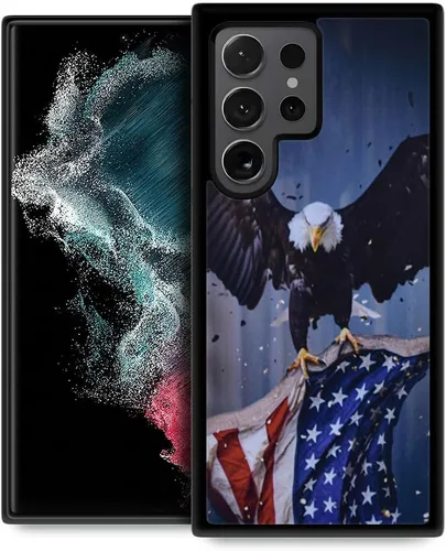Miniatura 34 de DJSOK Funda compatible con Samsung Galaxy S22 Ultra, diseño con patrón de parachoques trasero, esquinas reforzadas antiarañazos, caver de TPU suave