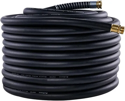 Miniatura 36 de Guitrees Leader Manguera de jardín de 15 pies x 5/8 pulgadas, manguera de agua corta resistente, accesorios macho a hembra, trenzado de cinco capas
