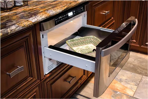 Miniatura 6 de SHARP KB6524PSY Horno de Microondas con Cajón, 24 pulgadas, 1.2 pies cúbicos, 950 vatios, Panel de Control Táctil Angulado, Acero Inoxidable