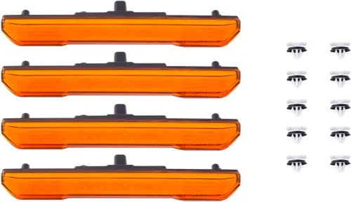 Miniatura 9 de Diode Dynamics Marcadores laterales secuenciales LED compatible con GMC Sierra HD 2500/3500 2020-2023, ámbar (juego)