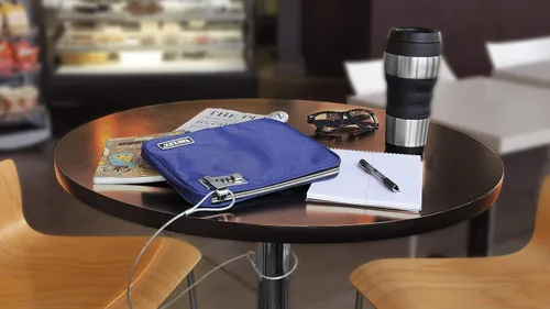 Miniatura 5 de Vaultz Bolsa de Piscina con Cierre - Bolsa con Cierre de Combinación Resistente al Agua con Correa para Efectivo, Piscina, Playa, Banco o Viajes