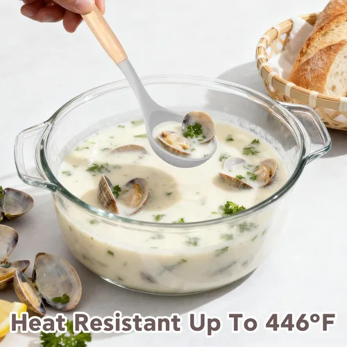 Miniatura 3 de Juego de utensilios de cocina de 12 piezas, juego de utensilios de cocina de silicona resistente al calor de 446 °F, juego de utensilios de cocina