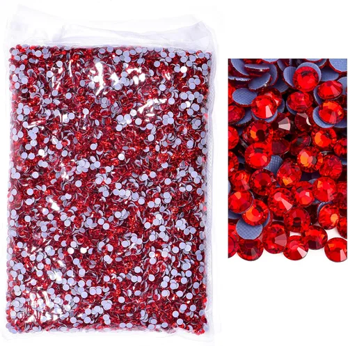 Miniatura 8 de 14400pcs claro gran cantidad al por mayor Hotfix Rhinestone cristal Strass para la ropa (cristal, SS6)
