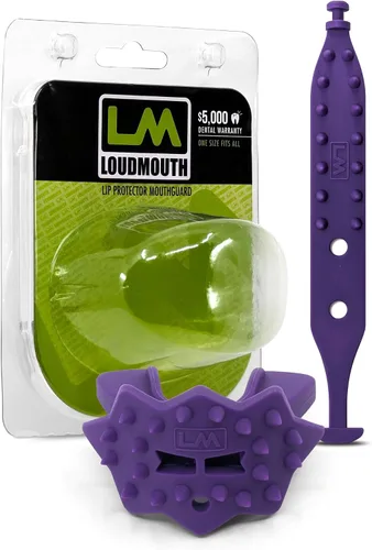 Miniatura 11 de Loudmouth - Protector bucal de fútbol, boquilla de fútbol 3D SpikeSurge con correa, se adapta a adultos y jóvenes, accesorios de fútbol