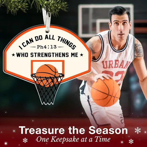 Miniatura 4 de Adorno de baloncesto, perfecto para árbol de Navidad y edición de coleccionista 2025, homenaje único al entrenador de baloncesto, adornos de Navidad