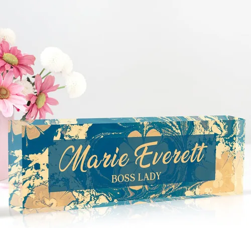 Miniatura 9 de Placa de nombre personalizada para escritorio, placa de nombre de oficina personalizada para escritorio, decoración de oficina personalizada