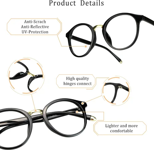 Miniatura 2 de LifeArt Lentes de bloqueo de luz azul, antifatiga ocular, anteojos de lectura para computadora, anteojos de juegos, gafas de TV para mujeres