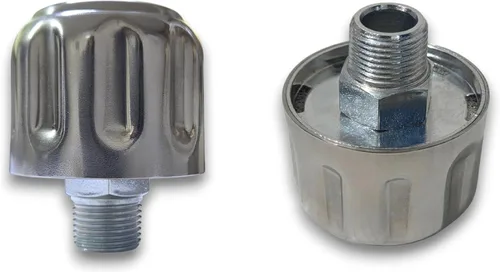 Miniatura 7 de Tapa de respiración de tanque hidráulico para depósito de aceite y combustible – Tapón de llenado de metal con reborde