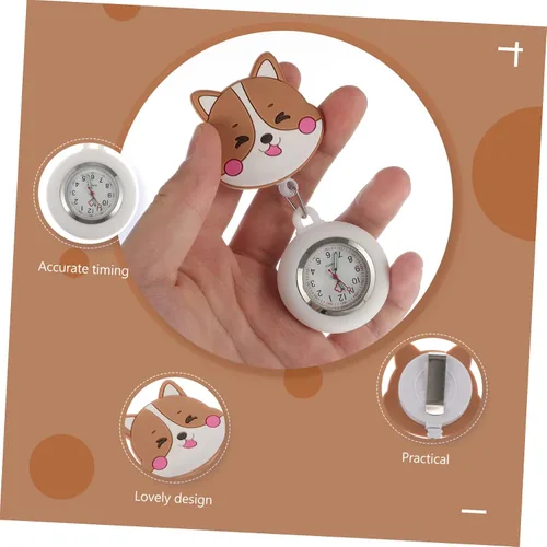 Miniatura 6 de NOLITOY 2 pcs Nurse Pocket Watch Hanging Nurse Watch Pocket Watches for Men Animal Nurse Watch Nurse Watches for Women Clip Nurse Watch Vet tech fob
