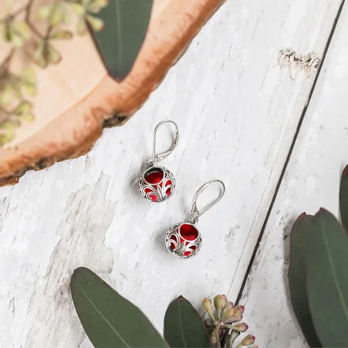 Miniatura 22 de Bottled Up Designs Aretes de encaje vintage hechos a mano, plata esterlina, ecológicos, fabricados en Estados Unidos, regalos de cumpleaños, día