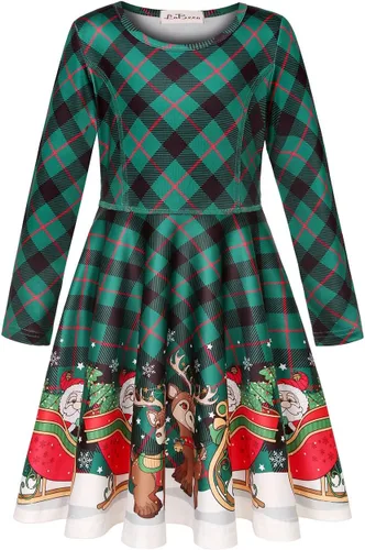 Miniatura 2 de LaBeca - Vestido sin mangas o de manga larga para niñas, vestidos informales con diseño de unicornio o sirena para niñas pequeñas o grandes