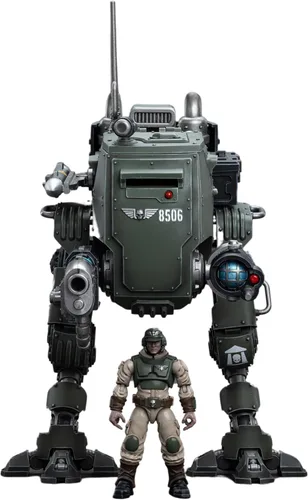 Miniatura 8 de JoyToy 1/25 Figuras de acción de acero blanco hueso Mechina armadura y soldado Colección de figuras de anime modelo militar moderno fuente oscura