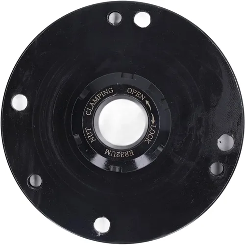Miniatura 7 de Portabrocas de sujeción de trabajo 7 agujeros ER32 D125 Acero al carbono Collet Chuck Accesorio para fresadora CNC Herramienta