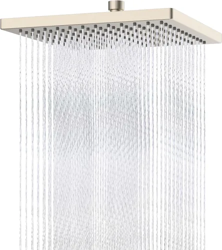 Miniatura 19 de Hibbent Cabezal de ducha filtrado de metal, cabezal de ducha de lluvia de alta presión de 6 pulgadas, filtro de ducha de 20 etapas para suavizador