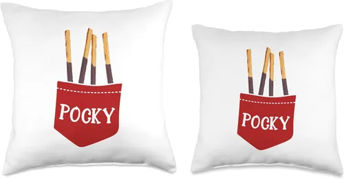 Miniatura 3 de Pocky Food Funny Gift Pocky - Almohada japonesa, 16.0 x 16.0 in, multicolor