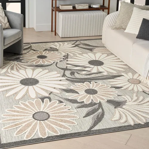 Miniatura 61 de Nourison Home Aloha - Alfombra beige de 2 pies 3 pulgadas x 12 pies, fácil de limpiar, no se desprende, para dormitorio, sala de estar, comedor