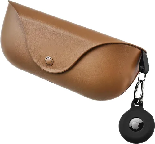Compatible con AirTag para Ray-Ban Meta Wayfarer/Skyler/Headliner, funda de carga de gafas, soporte adhesivo Air Tag para accesorios de lentes Negro