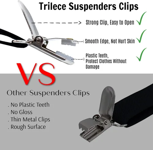 Miniatura 3 de trilece Suspenders for Boys,Kids,Toddler,Girls,Infants and Baby - Adjustable Y Back Child Suspenders Strong Clips