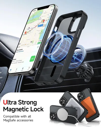 Miniatura 4 de LeYi para iPhone-12 Mini Funda/iPhone-13 Mini Fundas de Teléfono:[ Protector de Pantalla X2+ Funda para Cámara X2] Compatible con Magsafe para TP