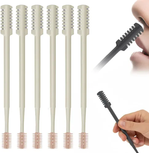 Miniatura 13 de Cortador de pelo nasal, 2026 mejorado de doble cara, portátil, recortador de vello de nariz para mujeres y hombres, artículos esenciales de viaje