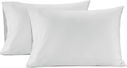 Miniatura 17 de LANE LINEN Juego de 2 almohadas tamaño Queen, suaves 100% algodón egipcio, frescas y lisas de 1000 hilos, fundas de almohada - Azul Estate