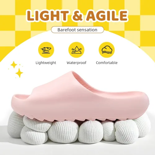 Miniatura 23 de Sandalias acolchadas para mujeres, hombres y niños, cómodas, antideslizantes, suaves, impermeables, para baño, ducha, sandalias acolchadas de suela