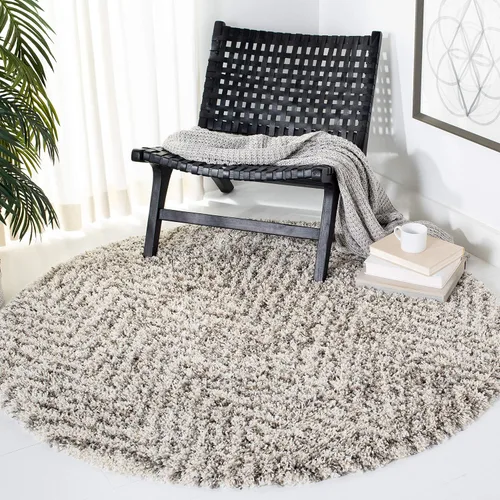Miniatura 10 de SAFAVIEH Hudson Shag Collection - Alfombra decorativa de 2 x 3 pies, diseño de cheurón, no desprende pelusa y de fácil cuidado, 2 pulgadas