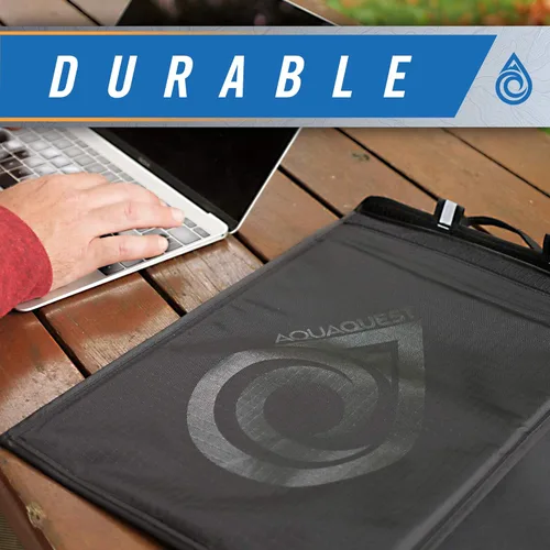 Miniatura 4 de AquaQuest Storm Funda para portátil 100% impermeable, funda ligera de nailon Ripstop, costuras soldadas y forro de neopreno extraíble de 0.197 in