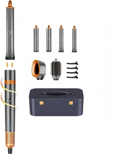 Miniatura 8 de T-GOGO Cepillo secador de pelo profesional: 6 en 1 juego de peinado y secadora de cabello de aire caliente, potente rizador de aire de aire de alta