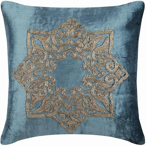 Miniatura 9 de The HomeCentric Funda de almohada personalizada, color plateado de 12 x 12 pulgadas, fundas de almohada de arpillera, enrejado y celosía y almohadas