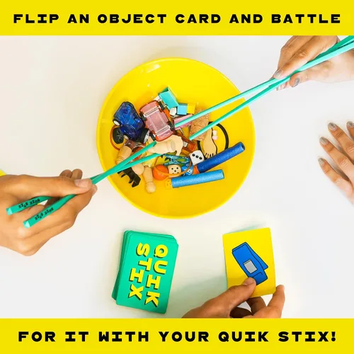 Miniatura 3 de Lucky Egg Quik Stix - Juego de habilidades, divertidos juegos familiares para niños y adultos, mayores de 7 años, 2 a 8 jugadores, juegos de mesa