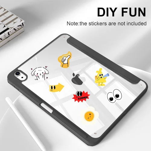 Miniatura 9 de Funda para iPad (A16) de 11ª generación de 11 pulgadas 2025, funda para iPad de 10.9 pulgadas 2022 con soporte para lápices, funda a prueba