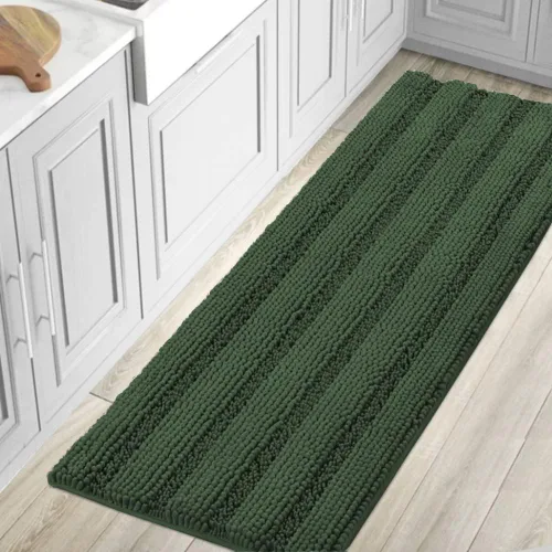 Miniatura 46 de H.VERSAILTEX - Alfombras de baño, juego de 2 piezas, alfombra de contorno para baño, juego de alfombras para inodoro, alfombra antideslizante