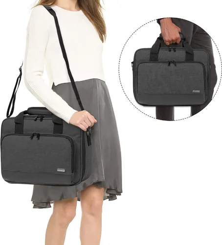 Miniatura 6 de LUXJA Funda para proyector, bolsa para proyector con bolsillos de almacenamiento para accesorios