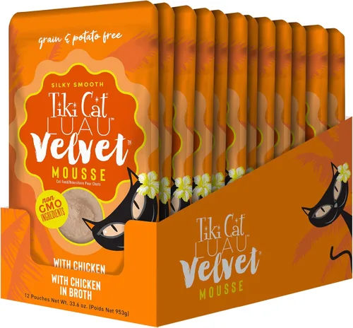 Miniatura 2 de Tiki Cat Velvet Mousse - Alimento húmedo sin granos con una textura suave para gatos adultos y gatitos