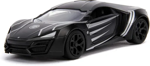 Jada Toys Metals - Vehículo fundido a presión Avengers W Motors Lykan HyperSport, a escala 1:32, color negro (JA30302)