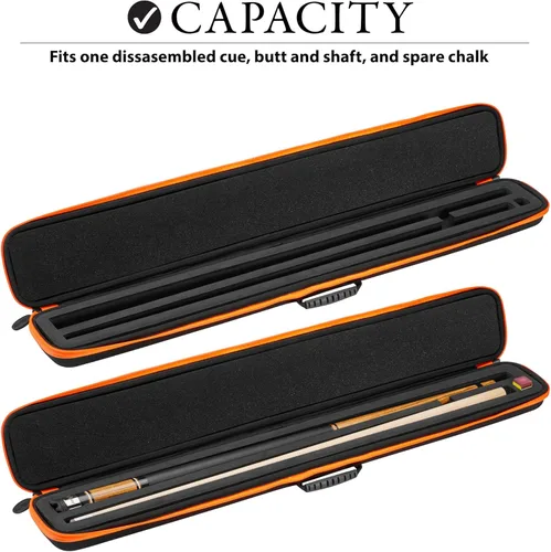 Miniatura 3 de Casemaster Parallax - Estuche para taco de billar/billar 600D Oxford de poliéster pesado e interior acolchado, capacidad para 1 taco completo de 2